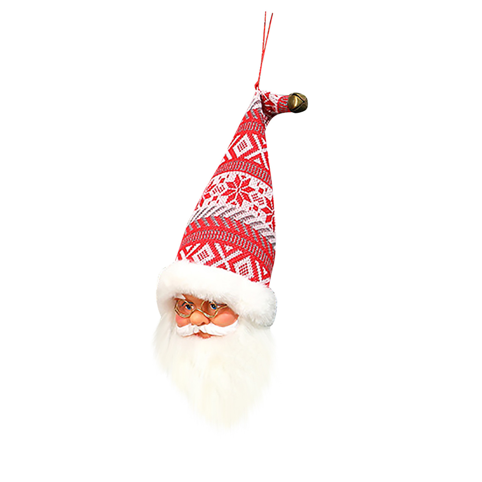 thumbnail image 2 of Traje Rojo De Papá Noel Y Colgante Con Cabeza De Anciano Y Árbol De Navidad, 2 of 2